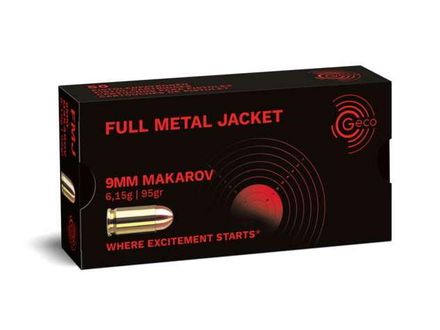 Geco 9mm Makarov FMJ 6,2g/95grs
