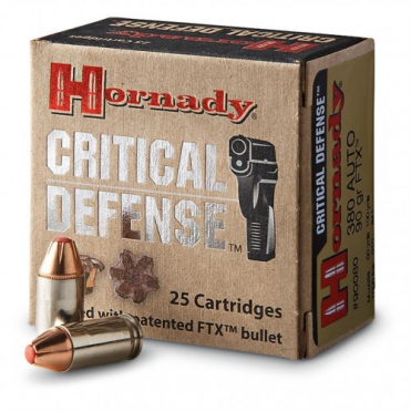 HORNADY 380 AUTO FTX CD 90GR