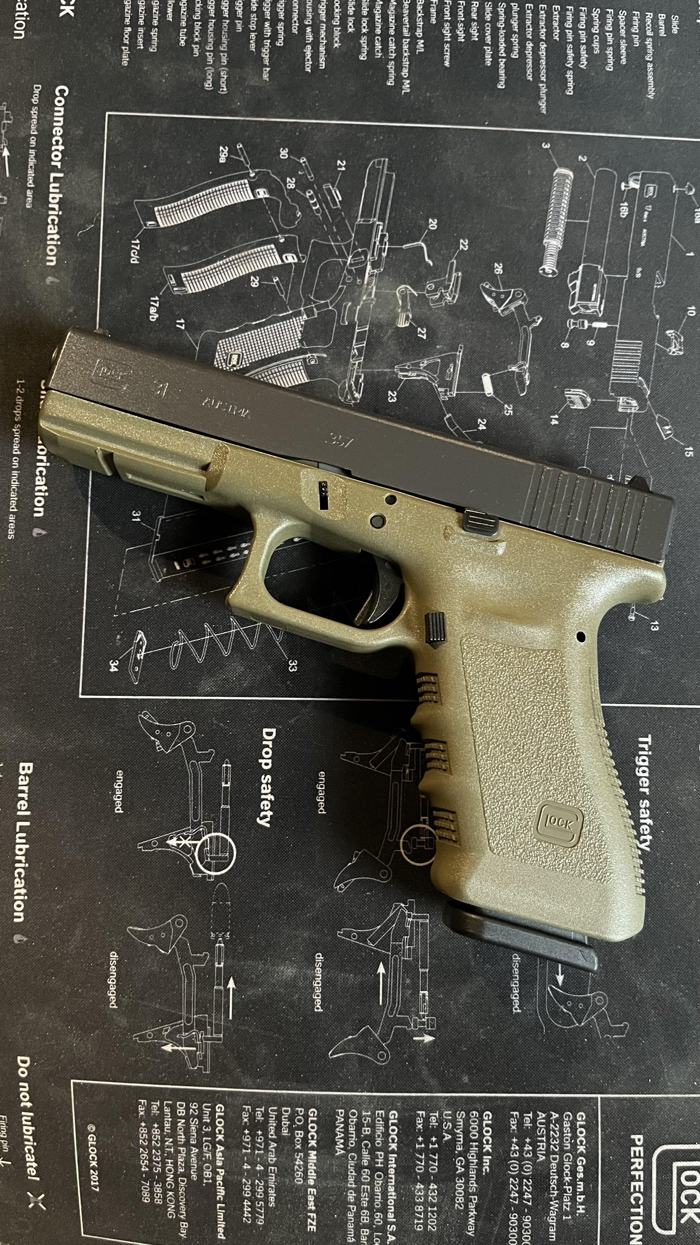 Glock G31 OD green