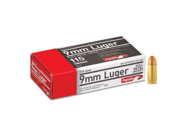 Aguila 9mm Luger FMJ 7,45g/115grs.