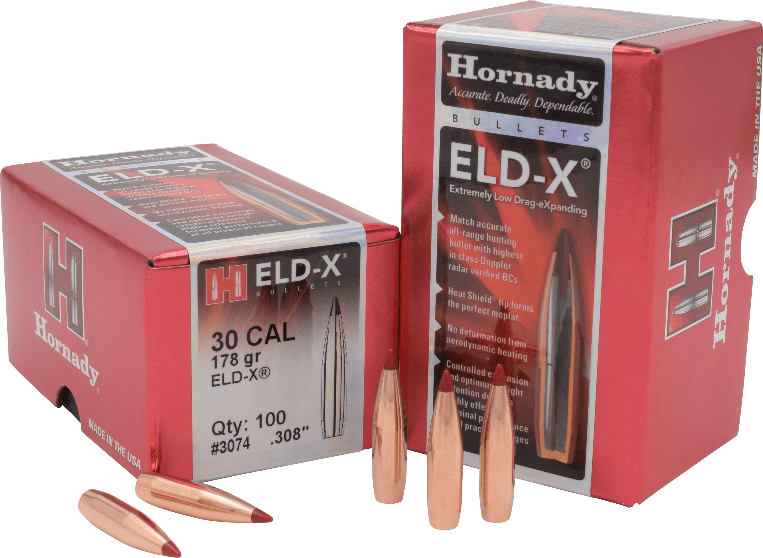 Strely Hornady 30 Cal (.308'') ELD-X 11,5g/178grs.