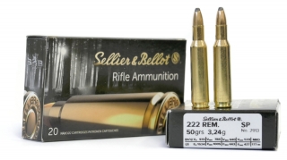Sellier & Bellot .222 Rem SP 3.24g/50 grs