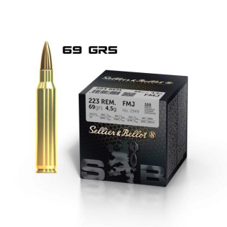 Sellier & Bellot 223 Rem. FMJ 4,5 g/69 grs. - 100ks