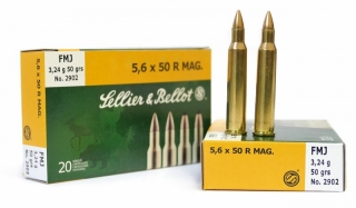 Sellier & Bellot 5,6X50 R Mag FMJ 3,24g/ 50 grs
