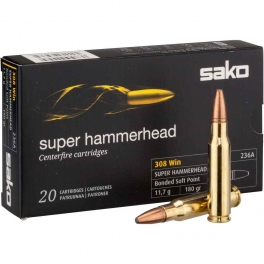 Sako 308 Win. Super Hammerhead SP 11,7g/180grs