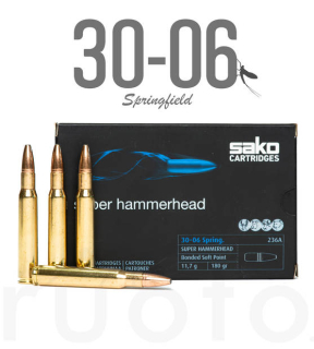 Sako 30-06 Spring. Super Hammerhead SP 11,7g/180grs