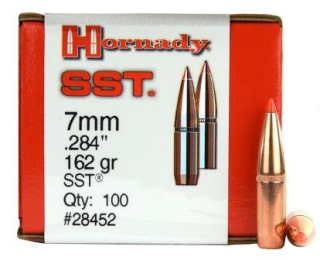 Strely Hornady 7mm SST 162grs
