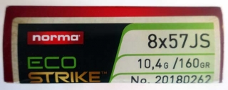 Norma 8x57 JS EcoStrike 10,4g/160grs