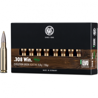 RWS .308 Win. Evolution Green Hunting 8,8g/136grs