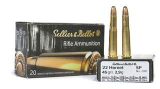 Sellier & Bellot .22 Hornet SP 2,9g/45grs