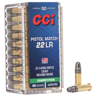 CCI .22 LR Pistol Match Competition 40 grs
