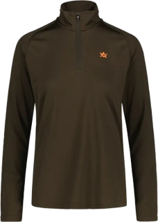 Alaska CoolDry Ws Half-Zip Top Brown NEW